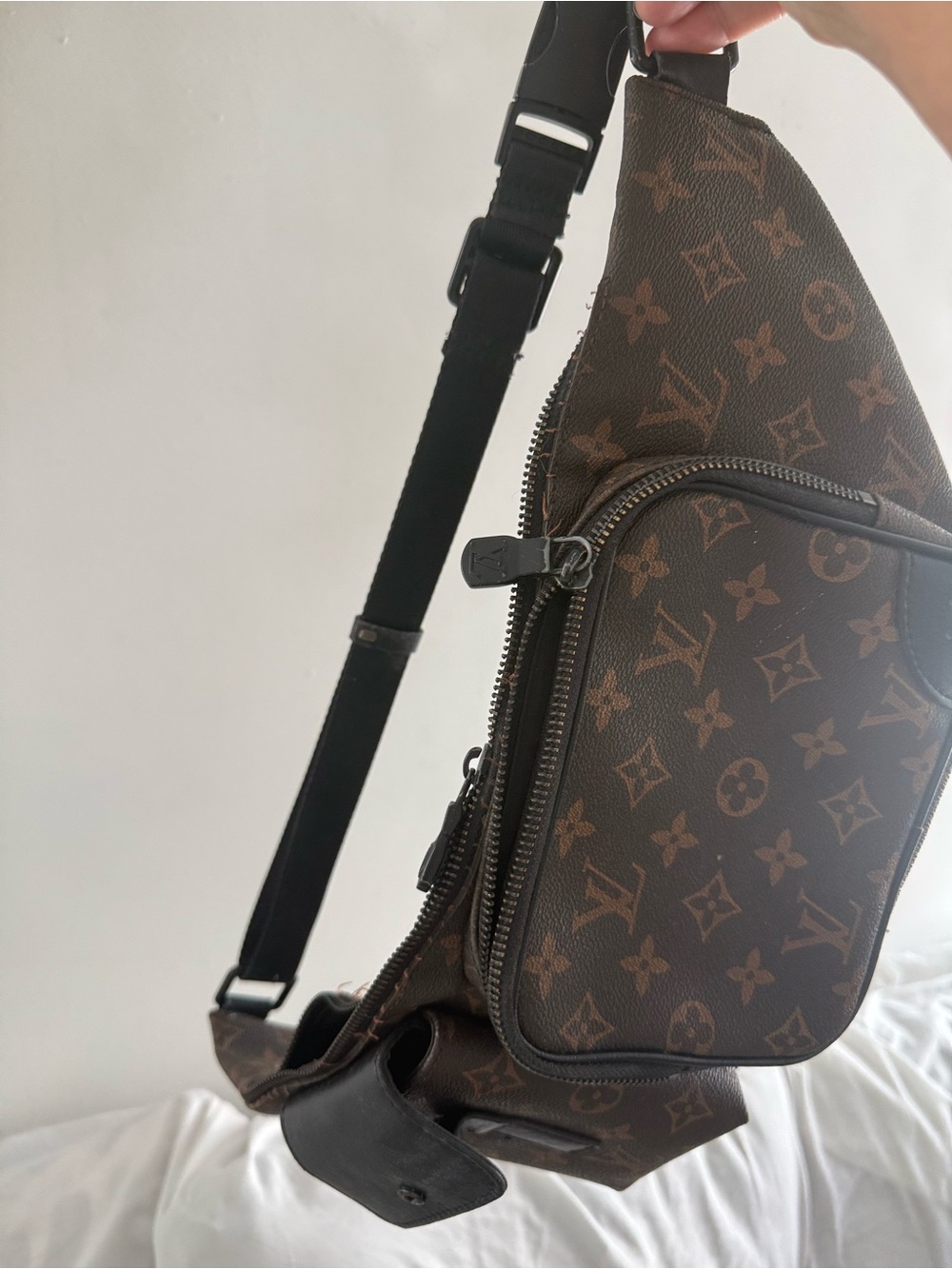 Louis Vuitton Brown Monogram Belt Bag /needs repairs